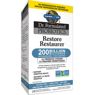Garden of life - Dr. formulated probiotiques restaurer (stable) - 28 vcaps