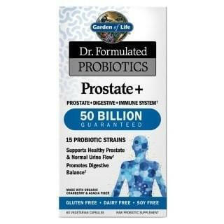 Garden of life - dr. formulated probiotiques prostate+ (stable) - 60 vcaps.