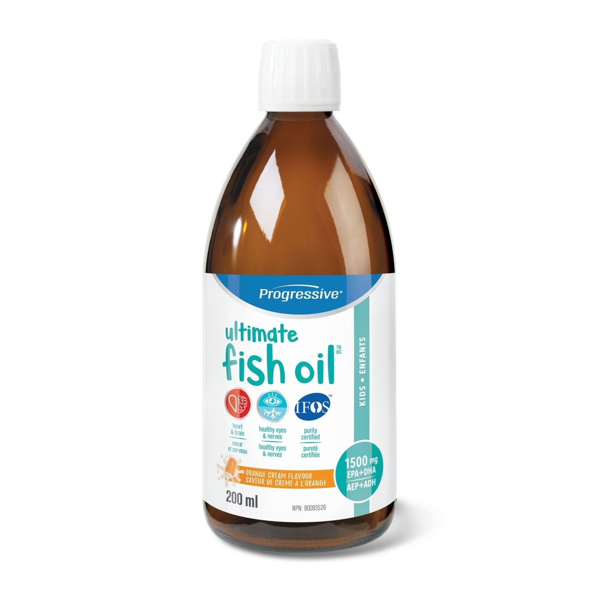 Progressive - huile de poisson ultime enfant / orange - 200 ml