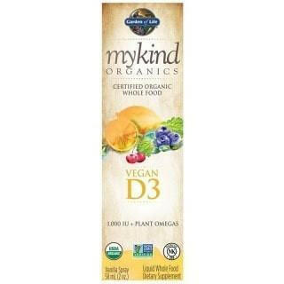 Mykind organics - vitamine d3 au vanille vaporisateur  - 58 ml.