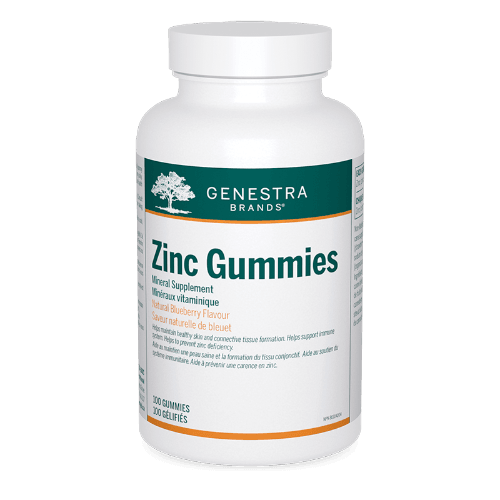 Genestra zinc gummies 100 gélifiés (bleuets) Gagné en Santé