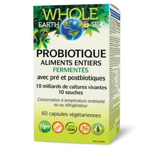 Whole earth & sea - probiotique aliments entiers fermentes 10m - 60 vcaps