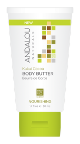 Andalou naturals - beurre corporel nourrissant au cacao kukui 6 x 50ml.