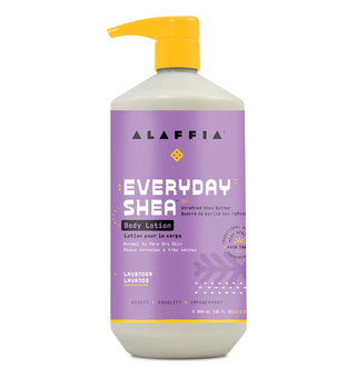 Alaffia - everyday shea lotion pour le corps au karité : lavande - 950 ml.