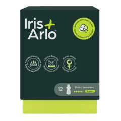 Iris + arlo -  Serviettes hygiéniques super plus - Boite de 12