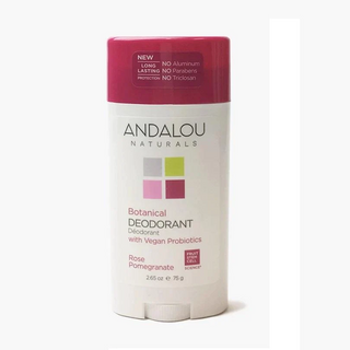 Andalou naturals - déodorant botanique à la grenade et à la rose 75 g.