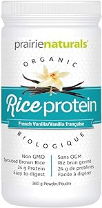 Prairie naturals - protéines de riz bio - vanille 360 g