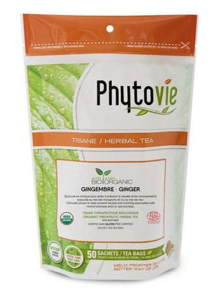 Phytovie - tisane gingembre bio - 50 sachets