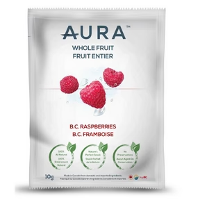 Aura - fruits entiers - b.c. framboises 10 x 10 g