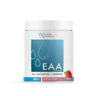 Nova pharma - Eaa + electrolytes + l-Carnitine - Fraise et grenade 283g