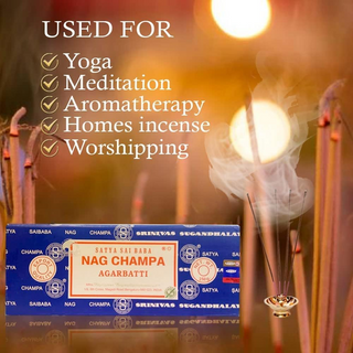 Satya sai baba - nag champa bâtons d'encens agarbatti.