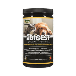 Flora biodigest | probiotique + prébiotique pour chien et chat | santé digestive et immunitaire - 380g