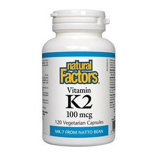 Natural factors - Vitamine  k2 120mcg - 120 vcaps