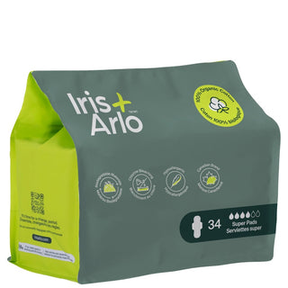 Iris + arlo -  Serviettes hygiéniques sac refermable de nuit - Sac de 34