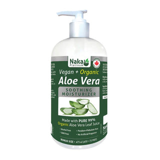 Naka - Platinum aloes hydratant (veg, bio) pompe - 475 ml