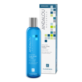 Andalou naturals - tonique pur pores à l'écorce de saule clear skin 178 ml.