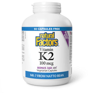 Natural factors - Vitamine k2 (100 mcg)