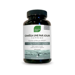 Health first - Omega une par jour supreme (700 aep/ 280 adh)  - 60 gél