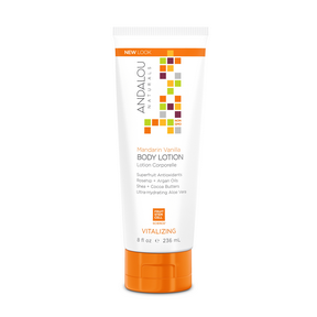 Andalou naturals - lait de toilette vitalisant à la vanille et à la mandarine 236 ml.