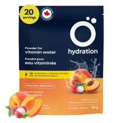 O hydration - Mélange de boisson  d'hydratation pêche et litchi - 80 g