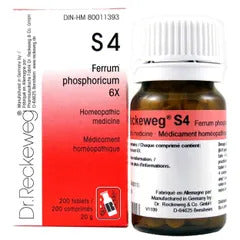 Dr. reckeweg - S4 ferrum phosphoricum 6x - 200 comp