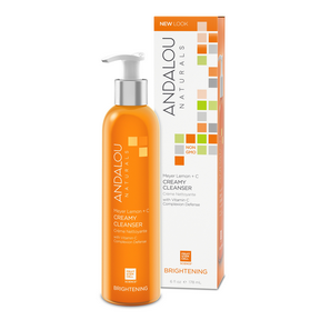Andalou naturals - nettoyant crémeux éclaircissant au citron meyer 178 ml.