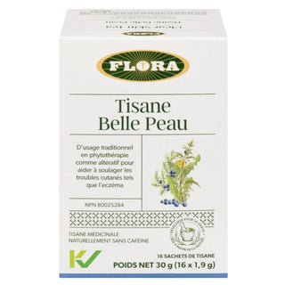 Flora - Tisane médicinale belle peau - 16 sachets