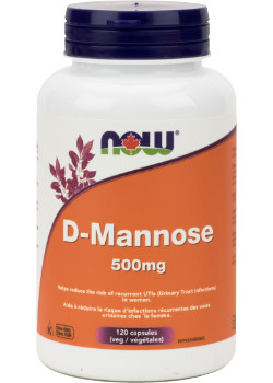 Now - d-mannose 500mg - 120 vcaps