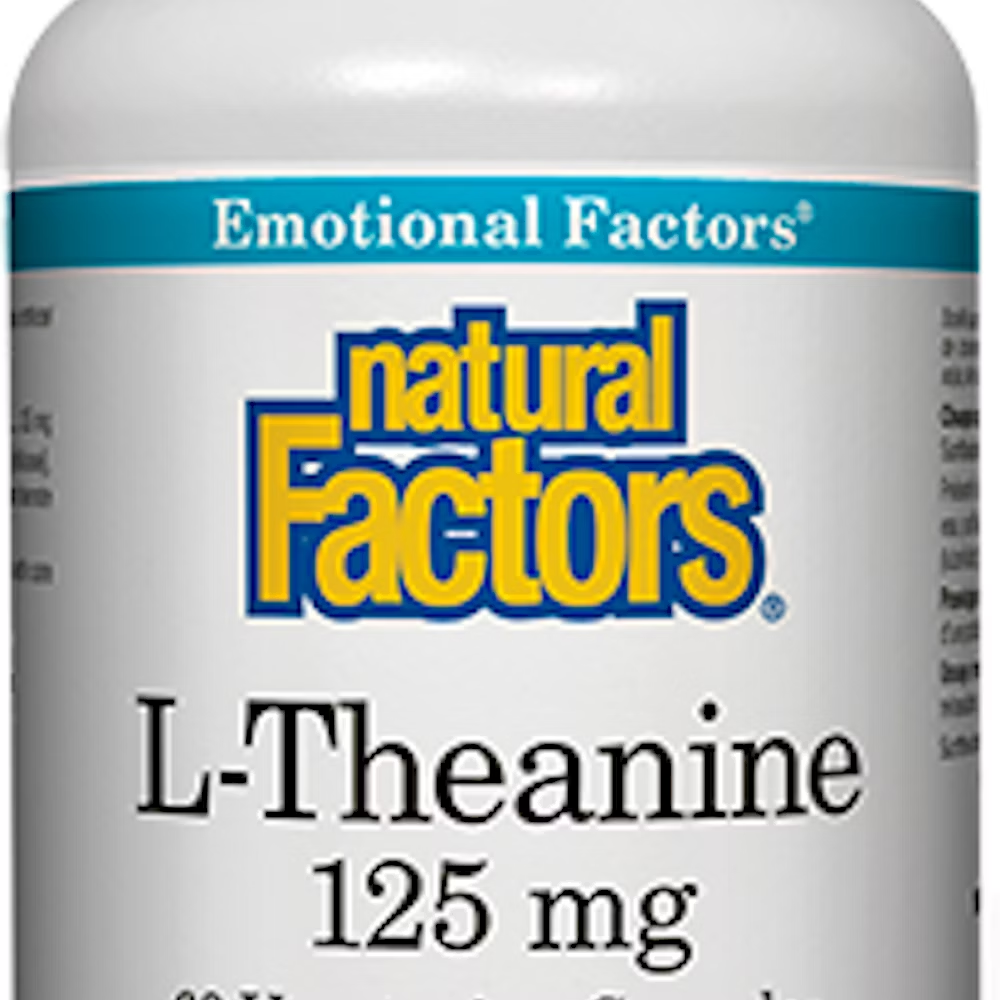 Natural factors - calme mental l-théanine 125mg  60 vcaps