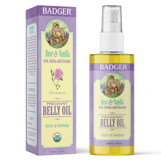Badger balms - huile abdominale pour femmes enceintes 118 ml.