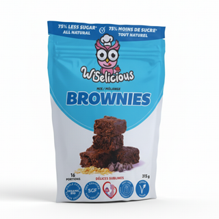 Délices sublimes - Wiselicious - Mélange à brownies, faible en sucre, végane