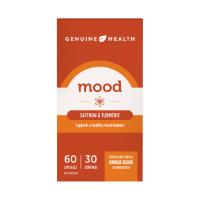 Genuine health - mood( safran & curcuma ) 60 gélules