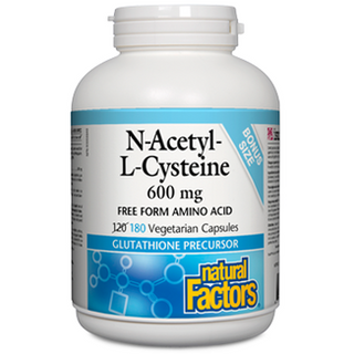 Natural factors - N-Acétyl-L-Cystéine (nac) 600mg - 180 vcaps