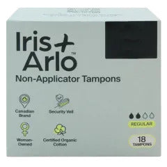Iris + arlo -  Tampon régulier sans applicateur - Boite de 18