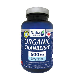 Naka - Platinum canneberge biologique 600 mg - 120 vcaps