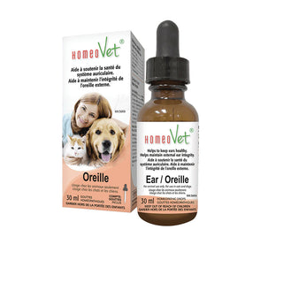 Homeovet - Gouttes oreilles : chiens et chats - 30 ml