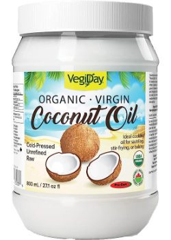 Vegiday - huile de noix de coco bio - 800 ml