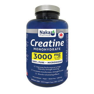 Naka - Platinum creatine monohydratée 3000 mg - 200 caps