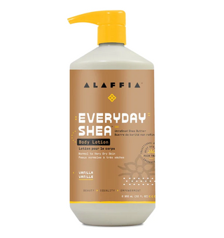 Alaffia - everyday shea lotion pour le corps au karité : vanille - 950 ml.