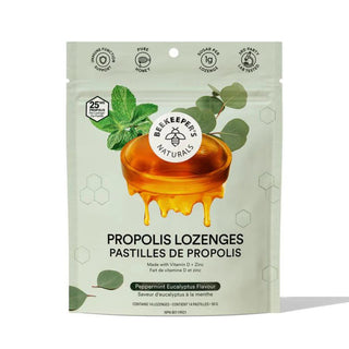 Beekeeper's naturals - Pastilles de propolis : eucalyptus menthe - 50g