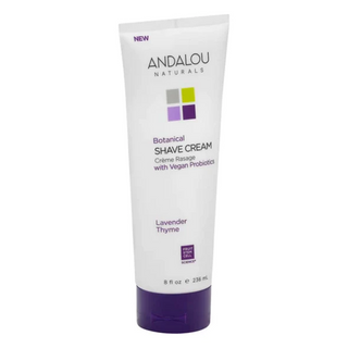 Andalou naturals - crème à rasage lavande et thym 236 ml.