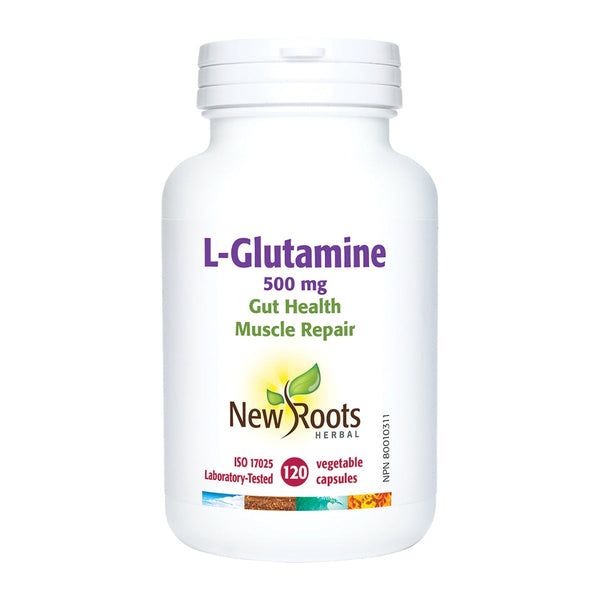 New roots herbal L-Glutamine 500 mg, 120 capsules végétariennes
