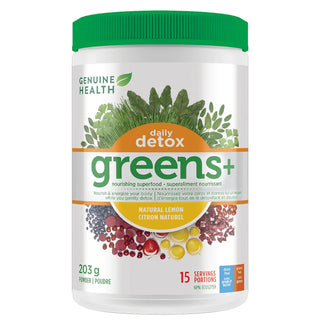 Genuine health - Detox greens citron - 203 g