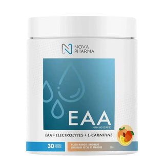 Nova pharma - Eaa + electrolytes + l-Carnitine -  Limonade, peche et mangue - 307g