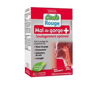 Code rouge - Mal de gorge - 40 comp.