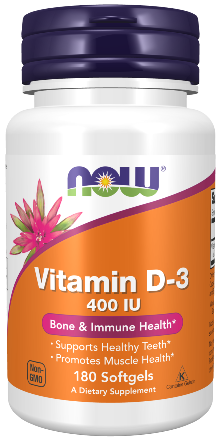 Now - vitamine d-3 400ui  180 sgels