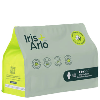 Iris + arlo -  Serviettes hygiéniques sac refermable de jour - Sac de 40