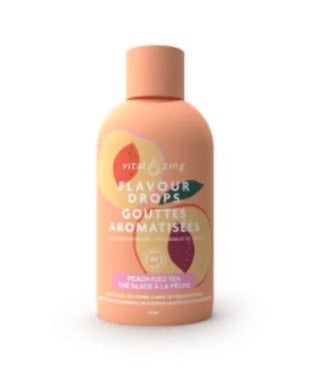 Vital zing - Gouttes aromatisées (thé glacé à la pêche ) - 45 ml