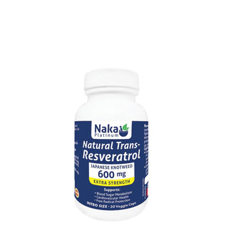 Naka - platinum resveratrol trans naturel 600mg - 30 vcaps