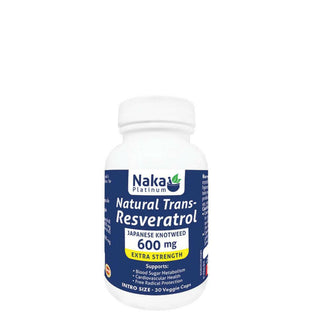 Naka - Platinum resveratrol trans naturel 600mg - 30 vcaps